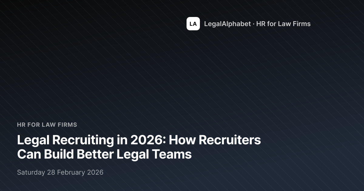 Legal Recruiting 2026 Guide | LegalAlphabet
