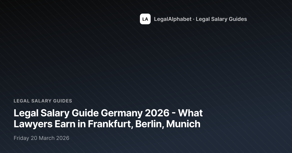 Germany Lawyer Salary 2026: How Much Do Lawyers Earn?
