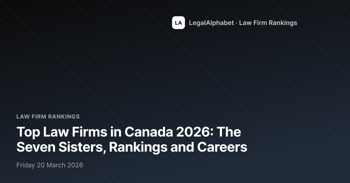 Top Law Firms in Canada 2026: Seven Sisters & Salaries