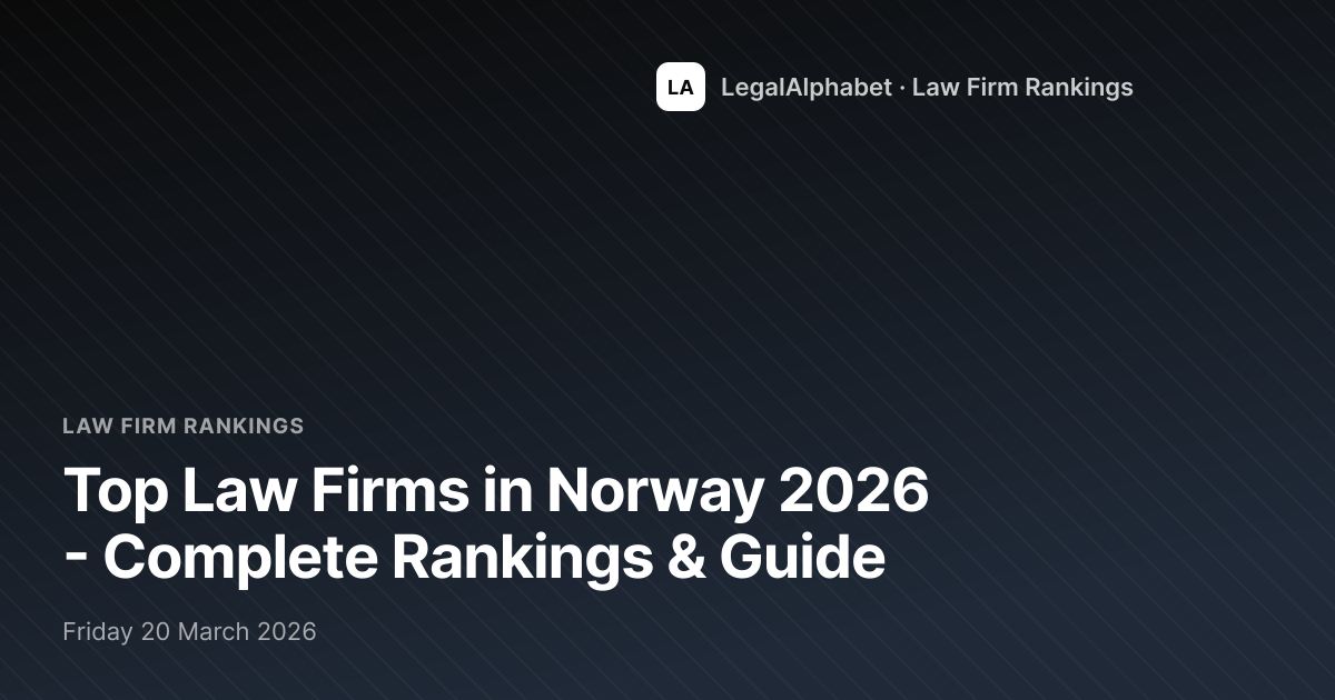 Top Law Firms in Norway 2026 - Rankings & Guide | LegalA