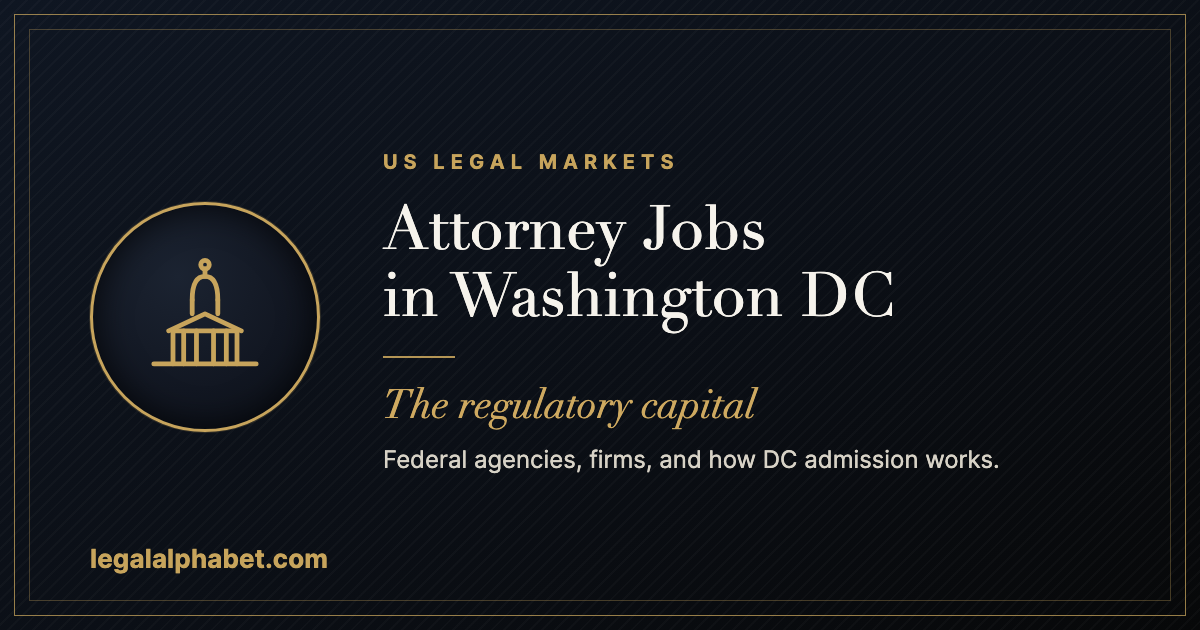 Attorney Jobs in Washington DC: A 2026 Market Guide