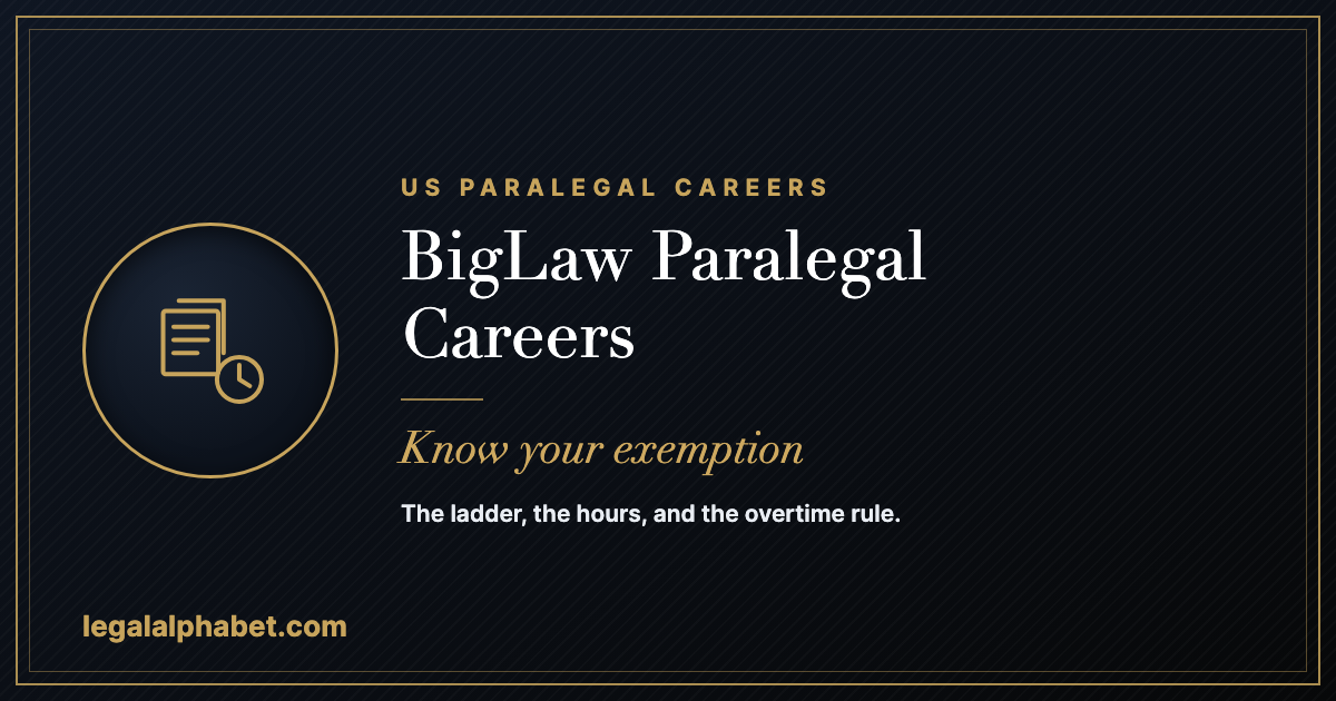 BigLaw paralegal careers in the United States, a LegalAlphabet 2026 career guide