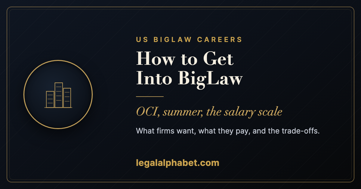 How to get into BigLaw in the US, a LegalAlphabet 2026 guide