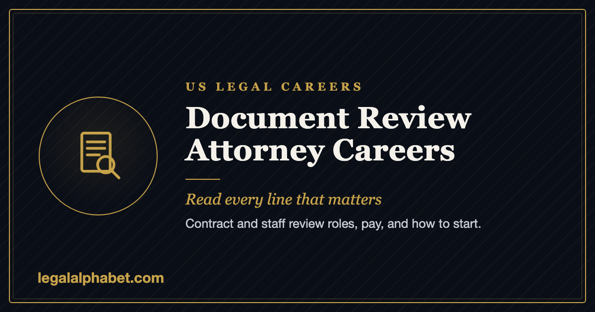 Document Review Attorney Careers in the US: Jobs, Pay, and How to Start