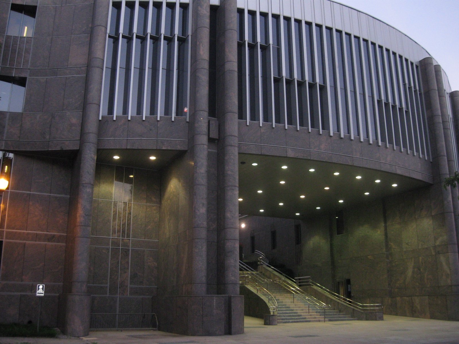 The Duke University School of Law building in Durham, North Carolina
