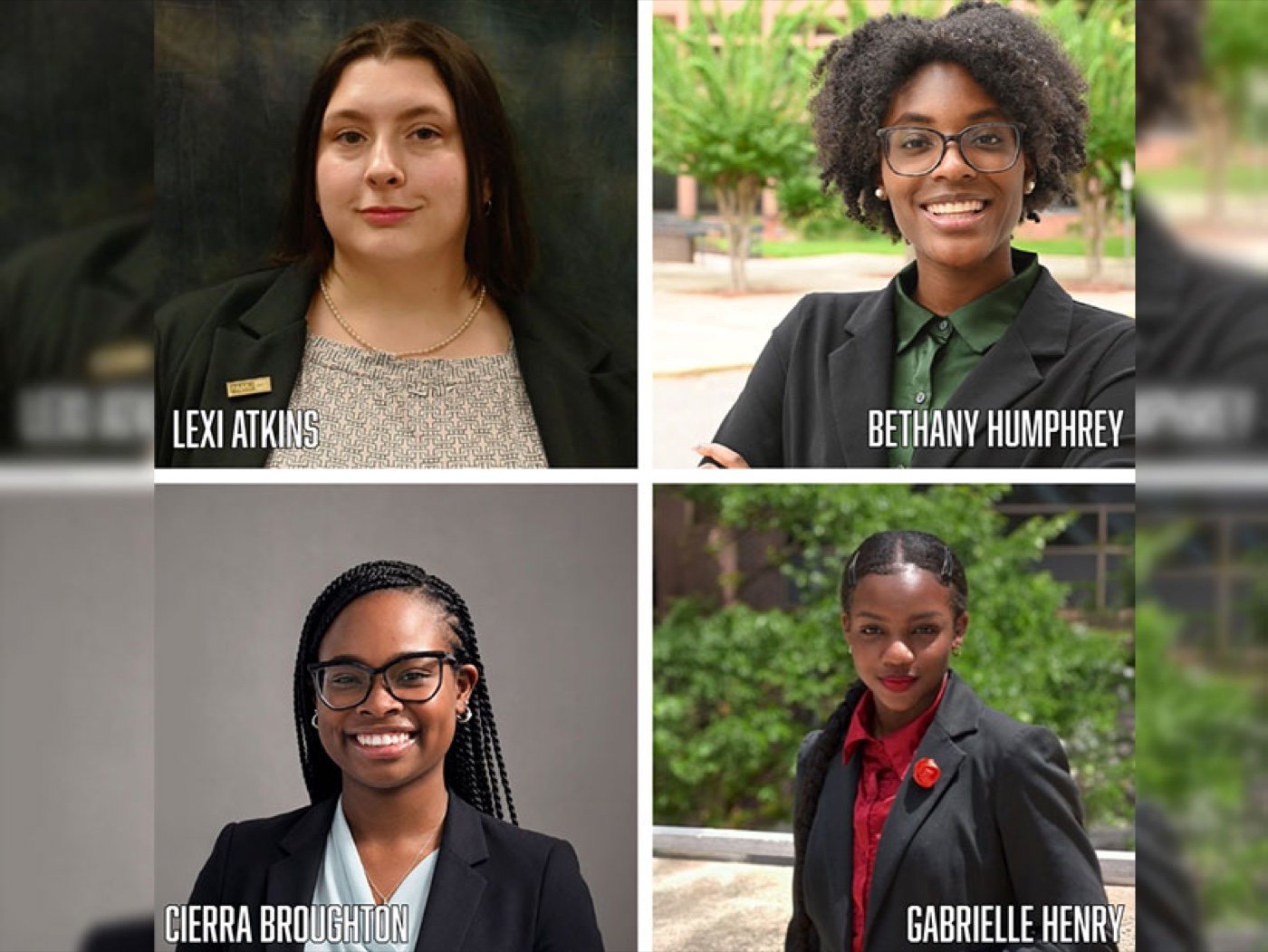 The four Florida A&M University College of Law students named 2026 John Paul Stevens Public Interest Fellows