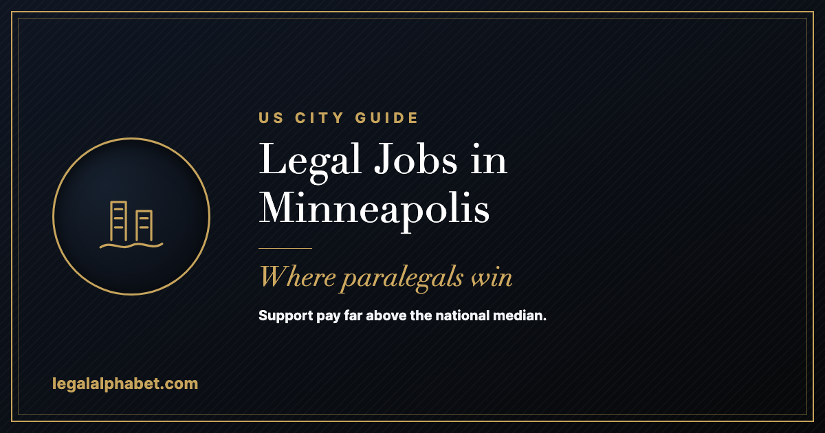 Legal jobs in Minneapolis and St. Paul, Minnesota, a LegalAlphabet 2026 market guide