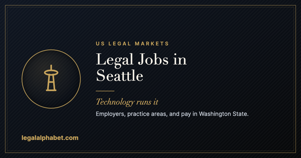 Legal jobs in Seattle, a LegalAlphabet 2026 career guide