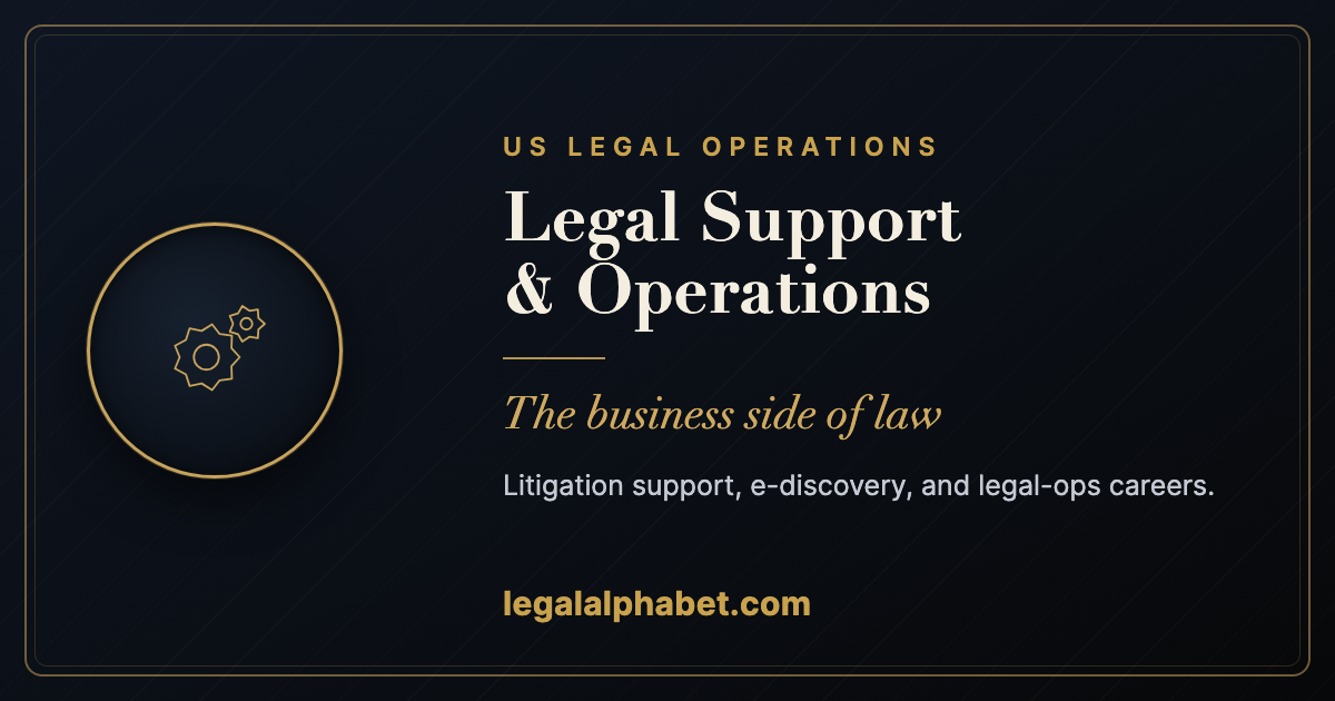 US legal support and operations careers, a LegalAlphabet 2026 guide