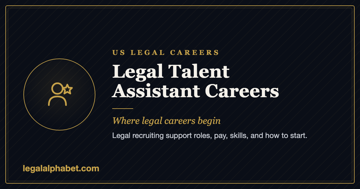 Legal Talent Assistant Careers in the US: Legal Recruiting Support Jobs