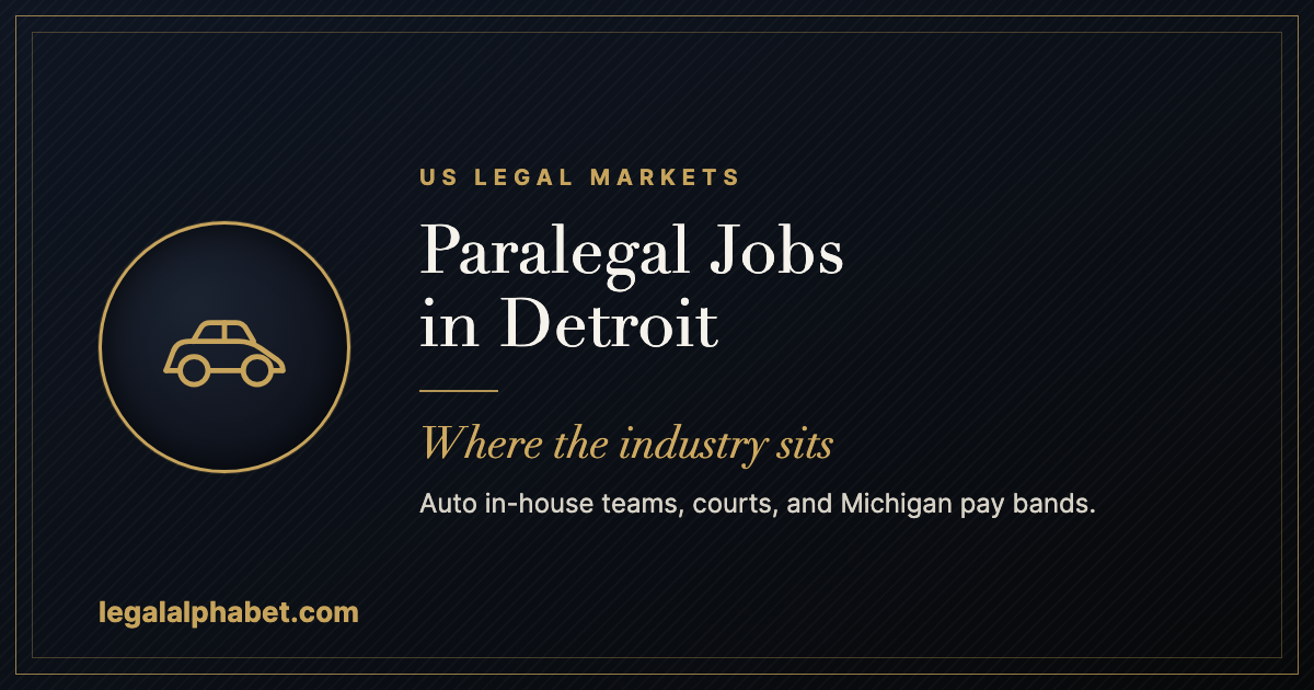 Paralegal Jobs in Detroit: A 2026 Career and Hiring Guide