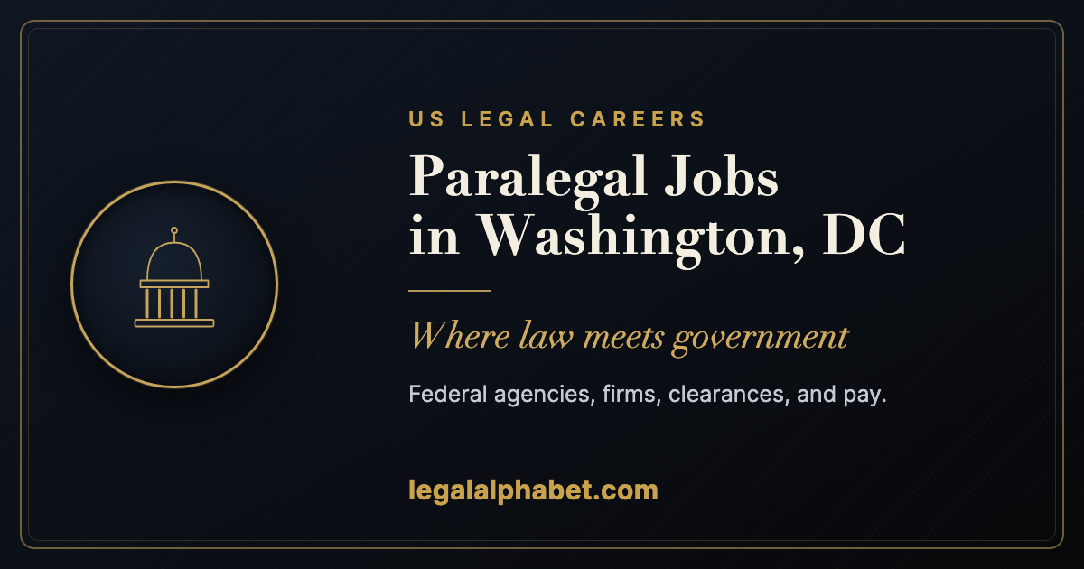Paralegal Jobs in Washington, DC: A 2026 Career and Hiring Guide