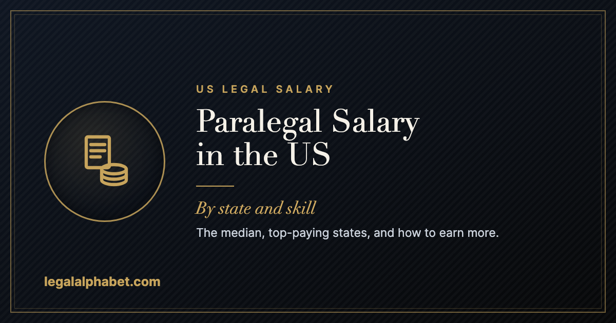 Paralegal salary in the US, a LegalAlphabet 2026 career guide