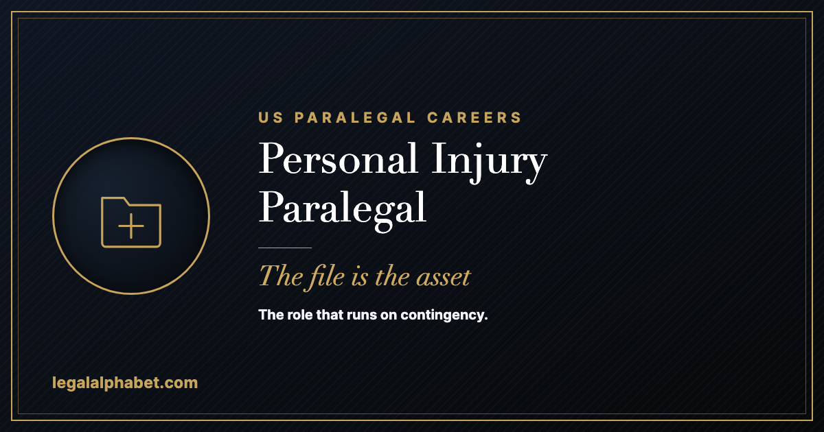 Personal injury paralegal careers in the United States, a LegalAlphabet 2026 career guide