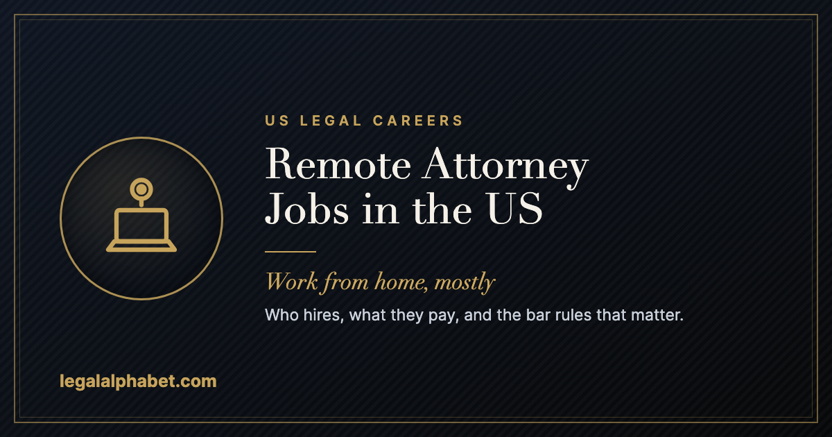Remote attorney jobs in the US, a LegalAlphabet 2026 career guide