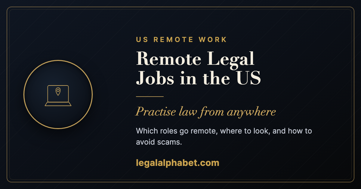 Remote legal jobs in the US, a LegalAlphabet 2026 guide