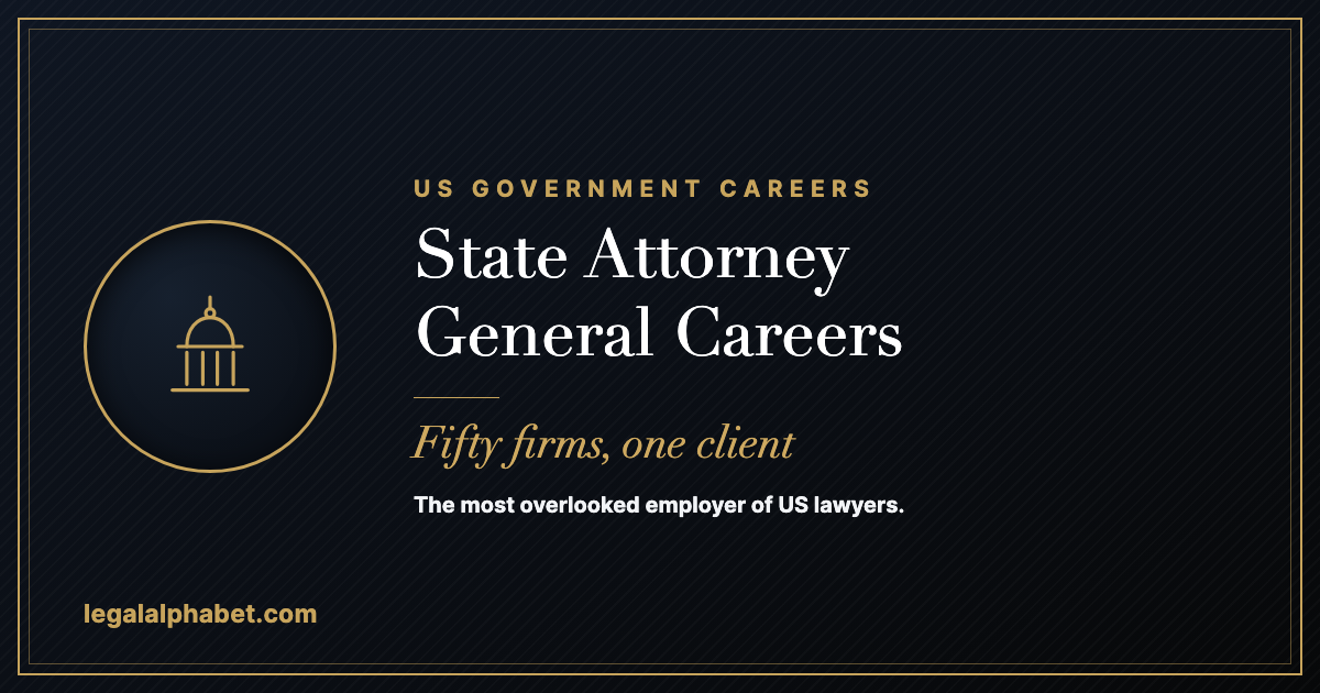 State attorney general careers in the United States, a LegalAlphabet 2026 career guide