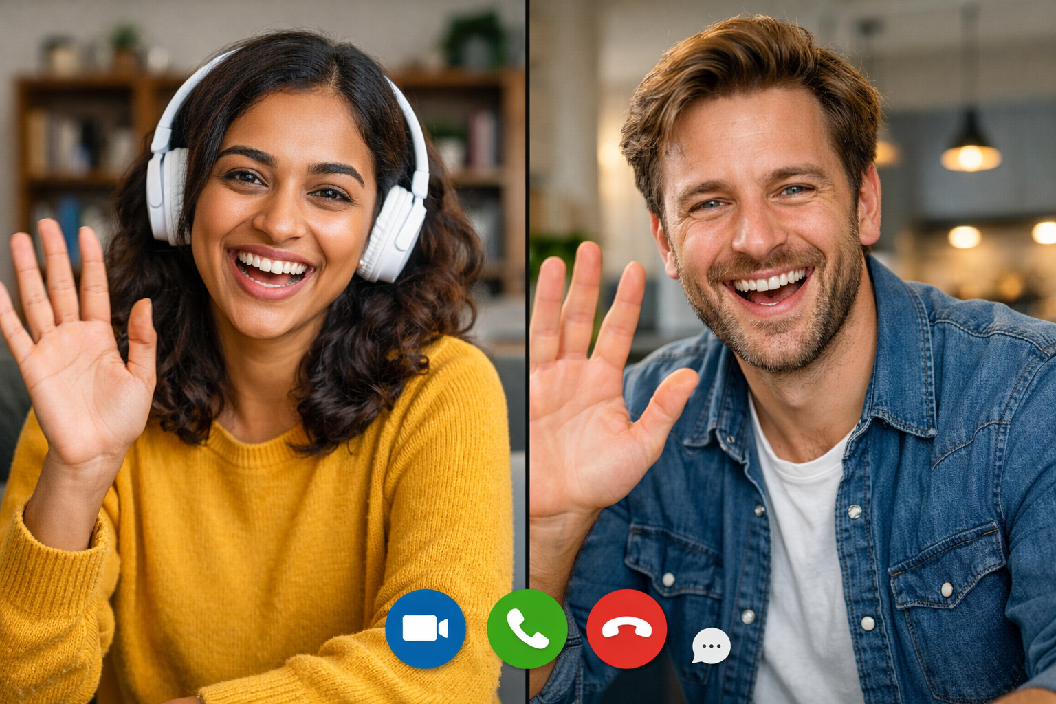 Legal professionals connecting via video chat