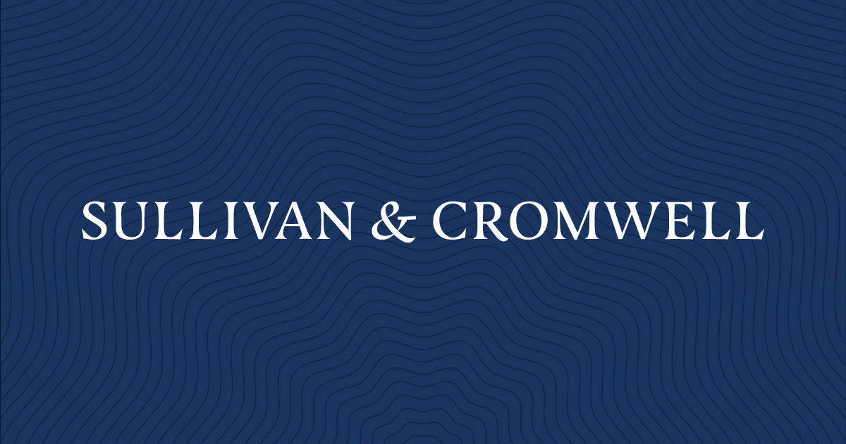 Sullivan & Cromwell LLP